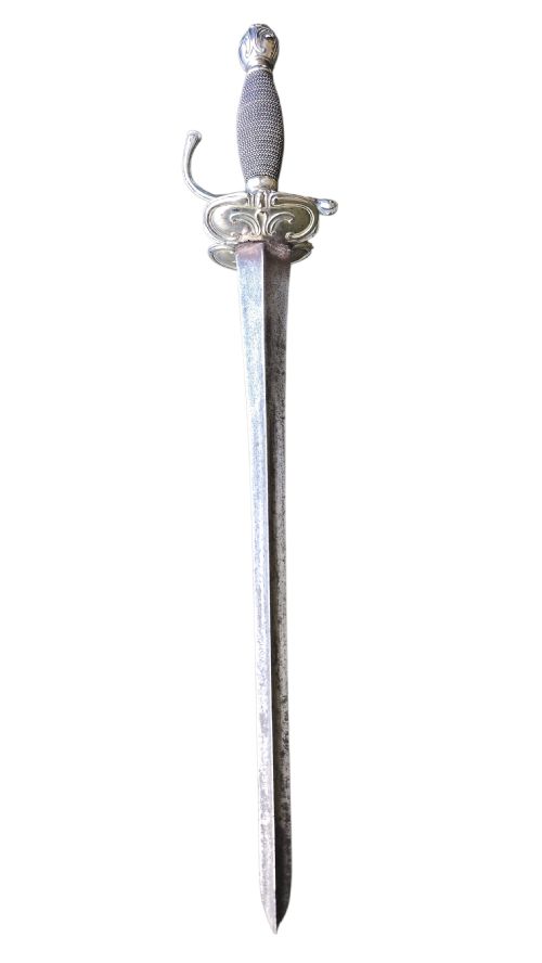 18TH CENTURY CONTINENTAL SILVERHILTED SMALLSWORD LATER PERIOD CONVERSION TO A SHORT SWORDDAGGER FRANCE OR FRANCOITALIAN ORIGINALLY CIRCA 17501775 PERIOD CONVERSION CIRCA 17901820 - ADDITIONAL PHOTO 10