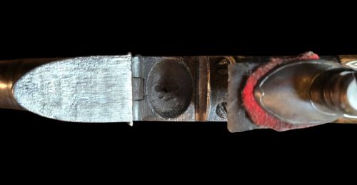 ENGLISH FLINTLOCK POCKET PISTOL JAMES BARBER LONDON SILVER WIRE INLAID CIRCA 17601780 IN THE QUEEN ANNE STYLE WITH CANON BARREL - ADDITIONAL PHOTO 8