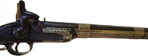 RARE NORTH AFRICAN MUSKET WITH TOWER LOCK MID19TH CENTURY - ADDITIONAL PHOTO 5