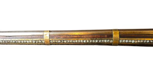 INDOPERSIAN FLINTLOCK MUSKET WITH MOTHEROFPEARL BRASS INLAY LATE 18TH CENTURY - ADDITIONAL PHOTO 16
