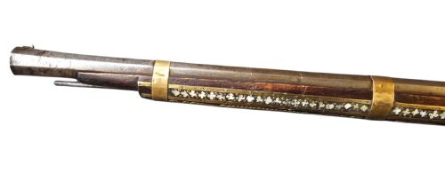 INDOPERSIAN FLINTLOCK MUSKET WITH MOTHEROFPEARL BRASS INLAY LATE 18TH CENTURY - ADDITIONAL PHOTO 17
