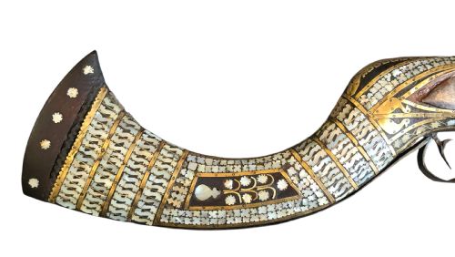 INDOPERSIAN FLINTLOCK MUSKET WITH MOTHEROFPEARL BRASS INLAY LATE 18TH CENTURY - ADDITIONAL PHOTO 19