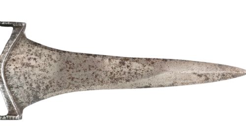 INDIAN STEEL KATAR PUSH DAGGER WITH PIERCED STEEL SHEATH RAJASTHAN SOUTH INDIA LATE 18TH19TH CENTURY - ADDITIONAL PHOTO 6