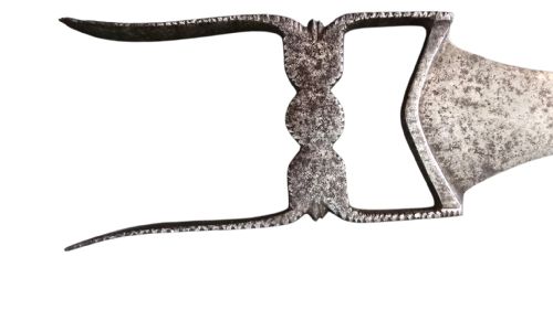 INDIAN STEEL KATAR PUSH DAGGER WITH PIERCED STEEL SHEATH RAJASTHAN SOUTH INDIA LATE 18TH19TH CENTURY - ADDITIONAL PHOTO 7