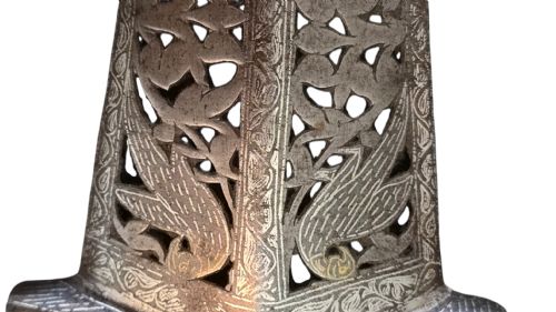 INDIAN STEEL KATAR PUSH DAGGER WITH PIERCED STEEL SHEATH RAJASTHAN SOUTH INDIA LATE 18TH19TH CENTURY - ADDITIONAL PHOTO 11