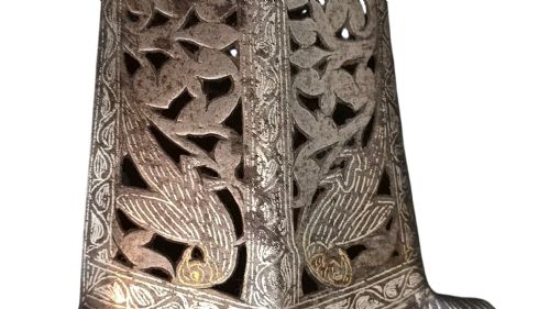 INDIAN STEEL KATAR PUSH DAGGER WITH PIERCED STEEL SHEATH RAJASTHAN SOUTH INDIA LATE 18TH19TH CENTURY - ADDITIONAL PHOTO 17