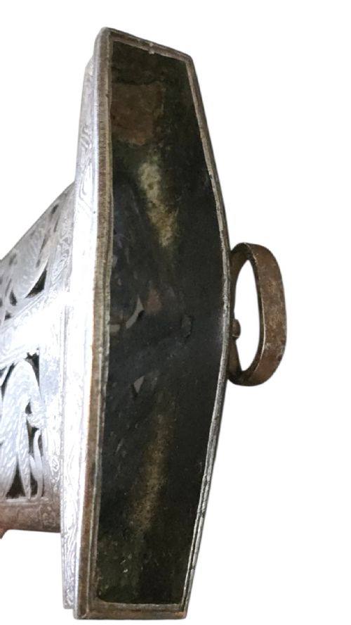 INDIAN STEEL KATAR PUSH DAGGER WITH PIERCED STEEL SHEATH RAJASTHAN SOUTH INDIA LATE 18TH19TH CENTURY - ADDITIONAL PHOTO 20