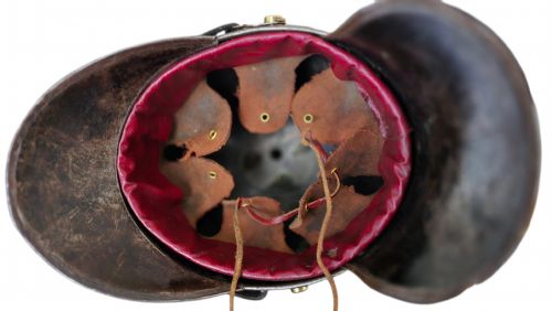 WWI PRUSSIAN STEEL PICKELHAUBE HELMET WITH BRASS FITTINGS CIRCA 19151918 - ADDITIONAL PHOTO 4