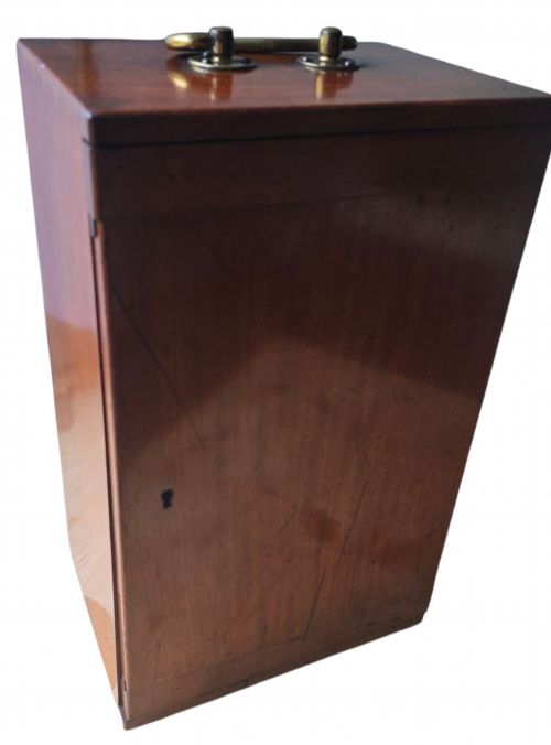 R J BECK LONDON BINOCULAR MICROSCOPE IMPROVED NATIONAL C1880 IN ORIGINAL MAHOGANY CASE - ADDITIONAL PHOTO 2