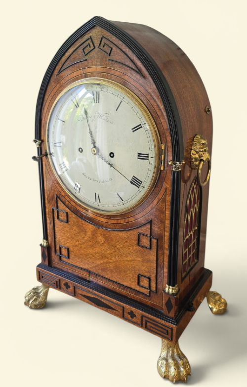 GEORGIAN PERIOD LANCETTOP BRACKET CLOCK BY THE NOTED LONDON MAKERS DESBOIS WHEELER OF GRAYS INN PASSAGE DATING TO CIRCA 18101820