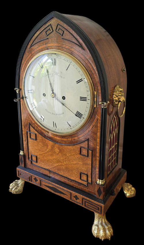 GEORGIAN PERIOD LANCETTOP BRACKET CLOCK BY THE NOTED LONDON MAKERS DESBOIS WHEELER OF GRAYS INN PASSAGE DATING TO CIRCA 18101820 - ADDITIONAL PHOTO 6