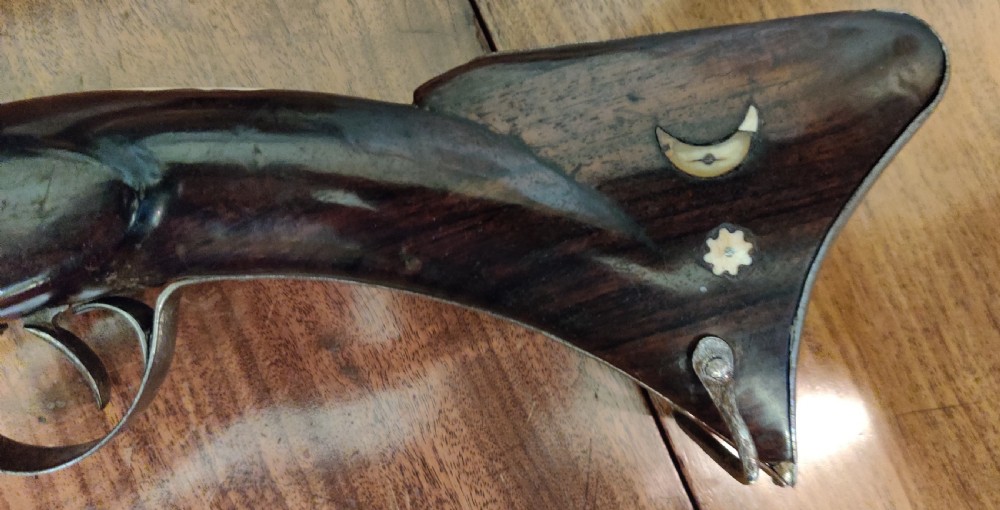 A rare 19th century Ottoman Turkish flintlock blunderbuss of quite short proportions. View IX