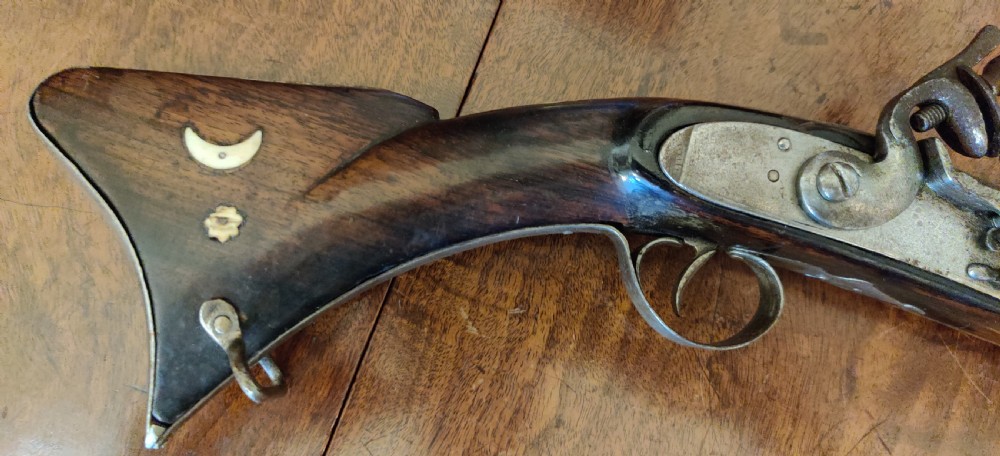A rare 19th century Ottoman Turkish flintlock blunderbuss of quite short proportions. View XI