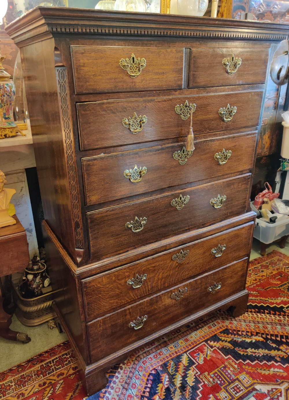 Georgian chest on chest (Tallboy). 