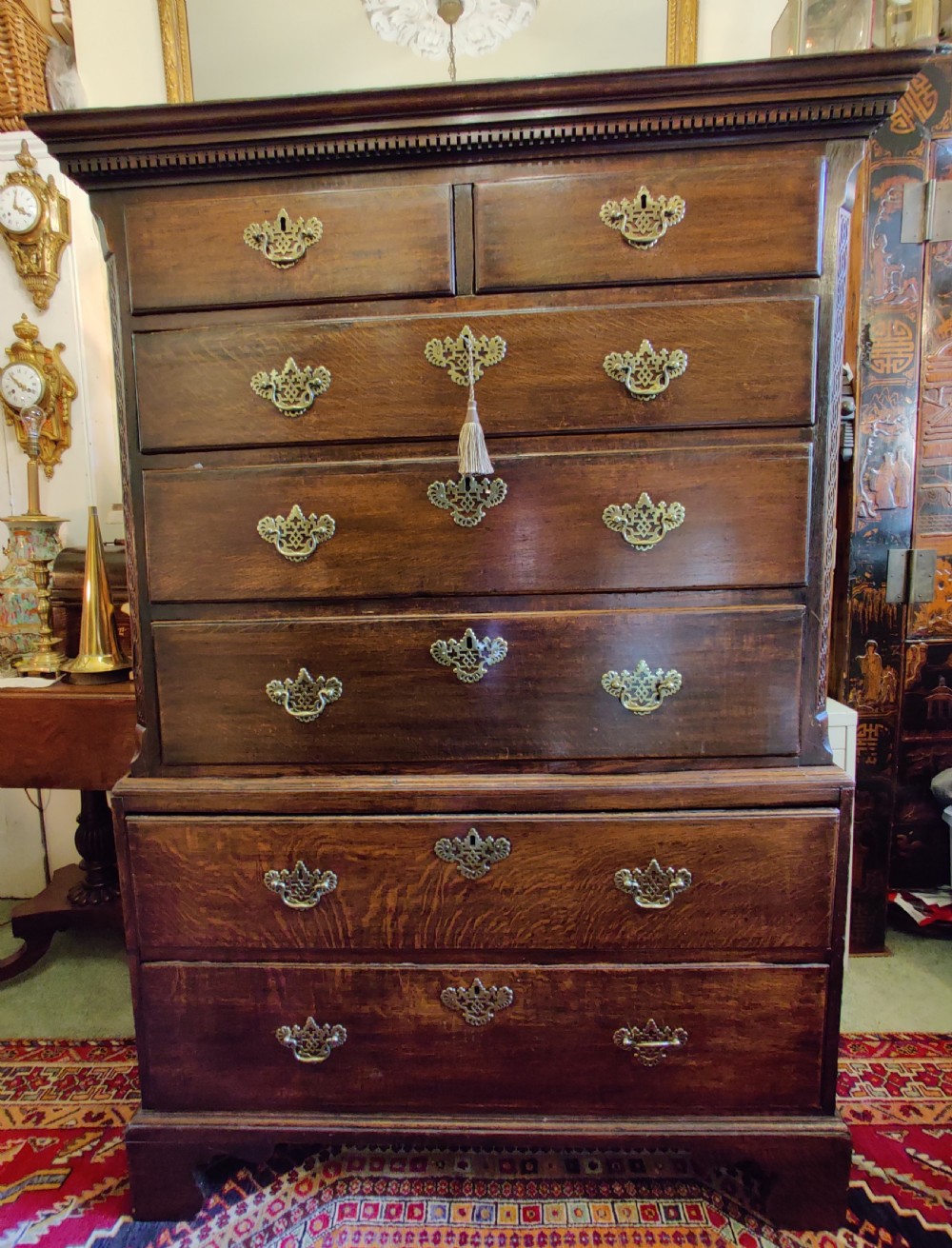 Georgian chest on chest (Tallboy).  View XII
