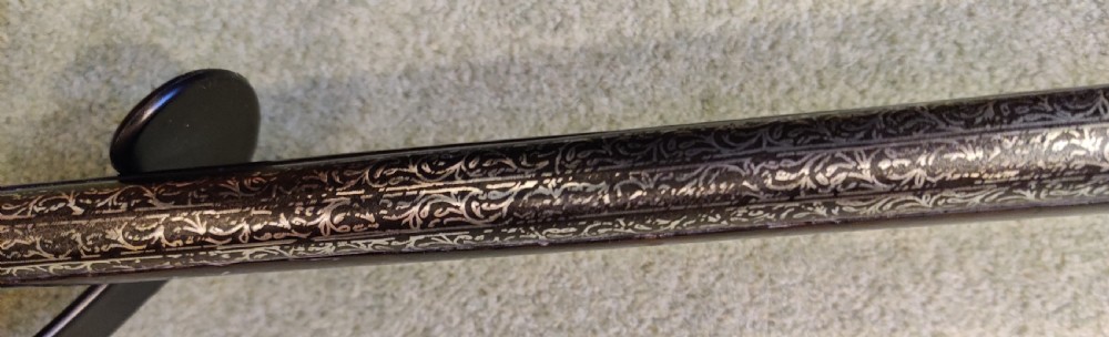 EARLY 19TH CENTURY AFGHAN JEZAIL MUSKET. Decorated with silver inlay.  View IV