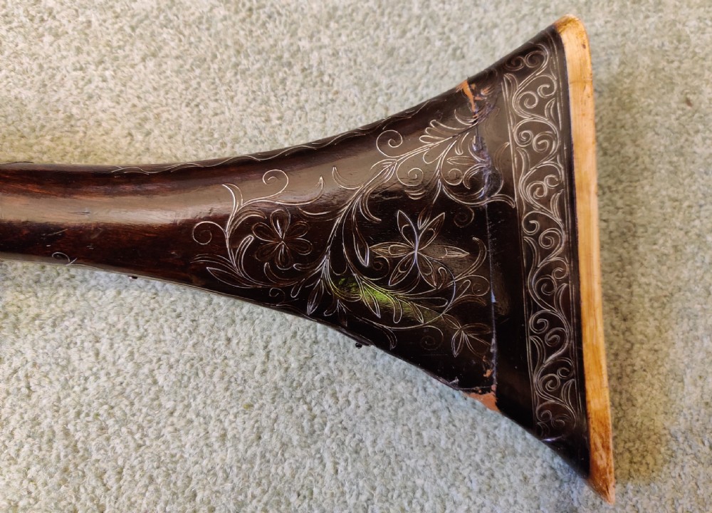EARLY 19TH CENTURY AFGHAN JEZAIL MUSKET. Decorated with silver inlay.  View XII