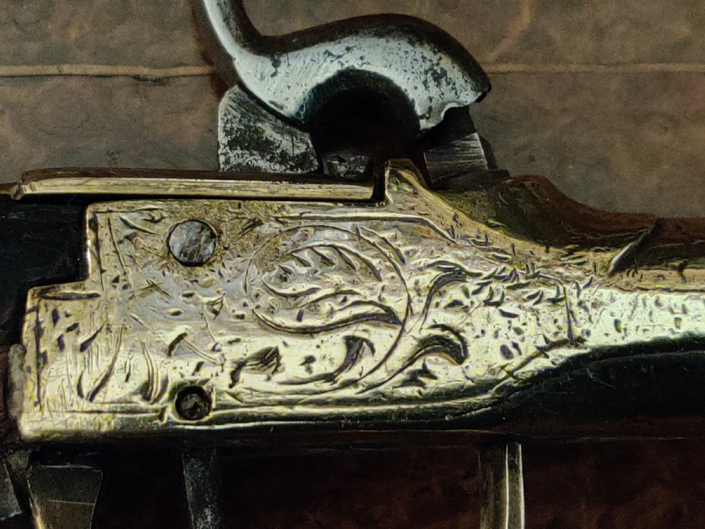 Belgian Blunderbuss  Pistol, with brass barrel.  View IV