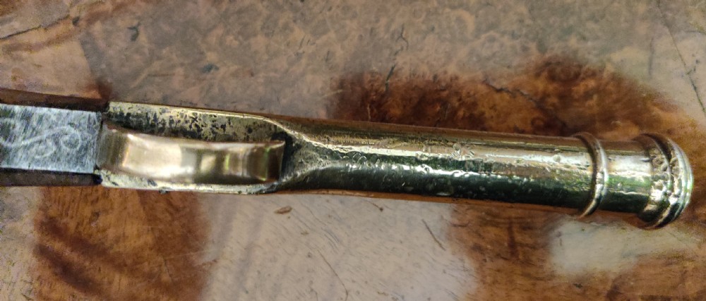 Belgian Blunderbuss  Pistol, with brass barrel.  View X