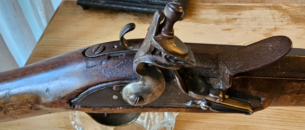 Flintlock Blunderbuss fitted with a folding bayonet circa 1780. View XIX
