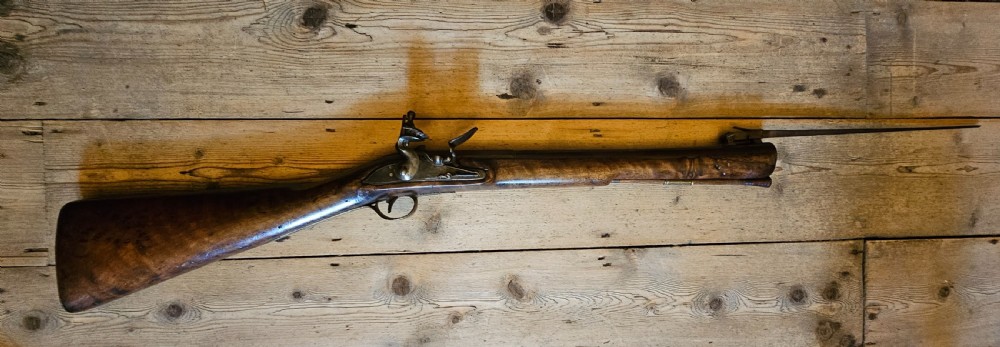 Flintlock Blunderbuss fitted with a folding bayonet circa 1780. View XXIII