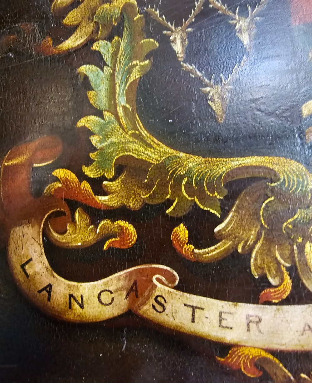 A very rare hand painted in Oil, wooden coach panel of the Lancaster and Carlisle Railway.  View VIII