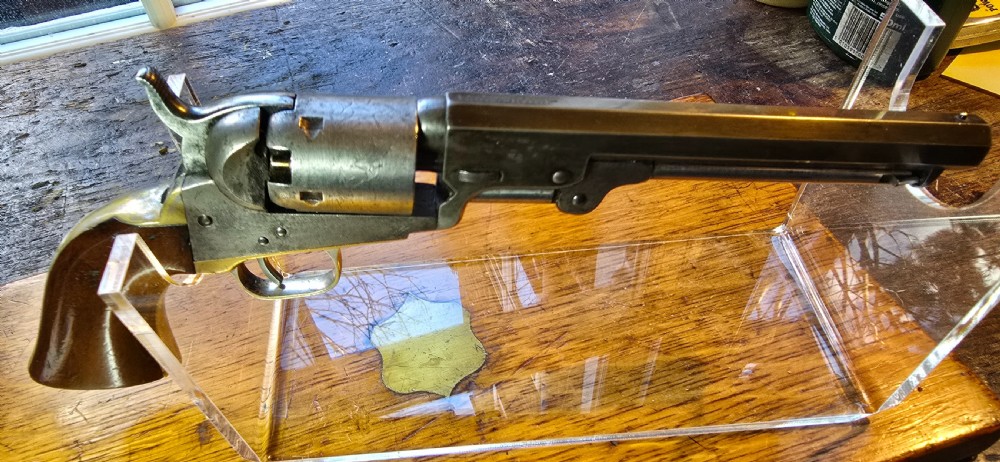 Cased Colt 1849 Pocket Revolver, .31 Calibre, . 
Serial No. 67417 for 1853.  View XXIX