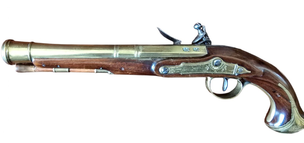 Blunderbuss Pistol, Brass-Barrelled by Cairns & Co., London. circa 1780–1790.  View V