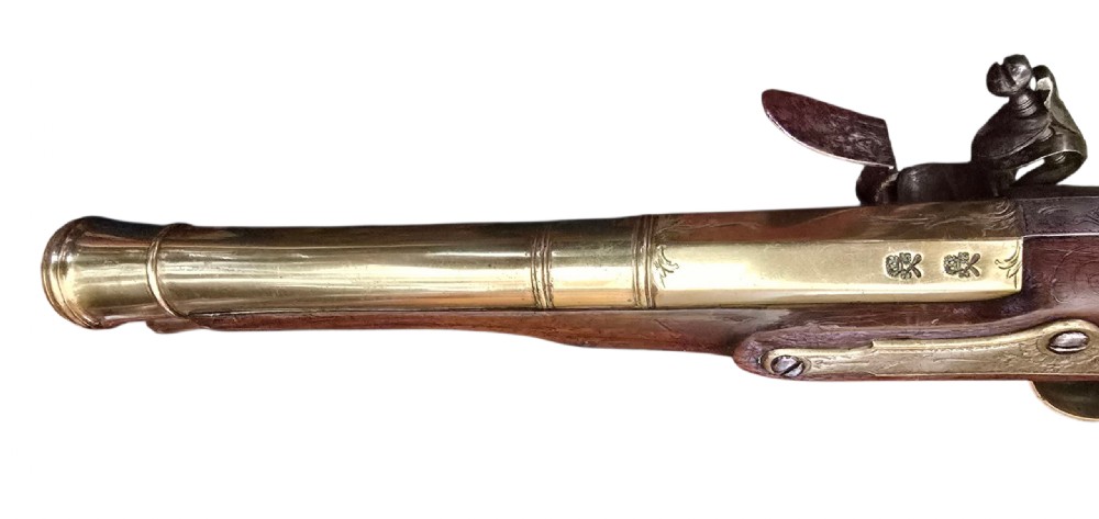 Blunderbuss Pistol, Brass-Barrelled by Cairns & Co., London. circa 1780–1790.  View XII