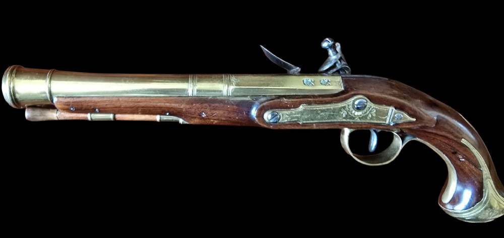 Blunderbuss Pistol, Brass-Barrelled by Cairns & Co., London. circa 1780–1790.  View XIII