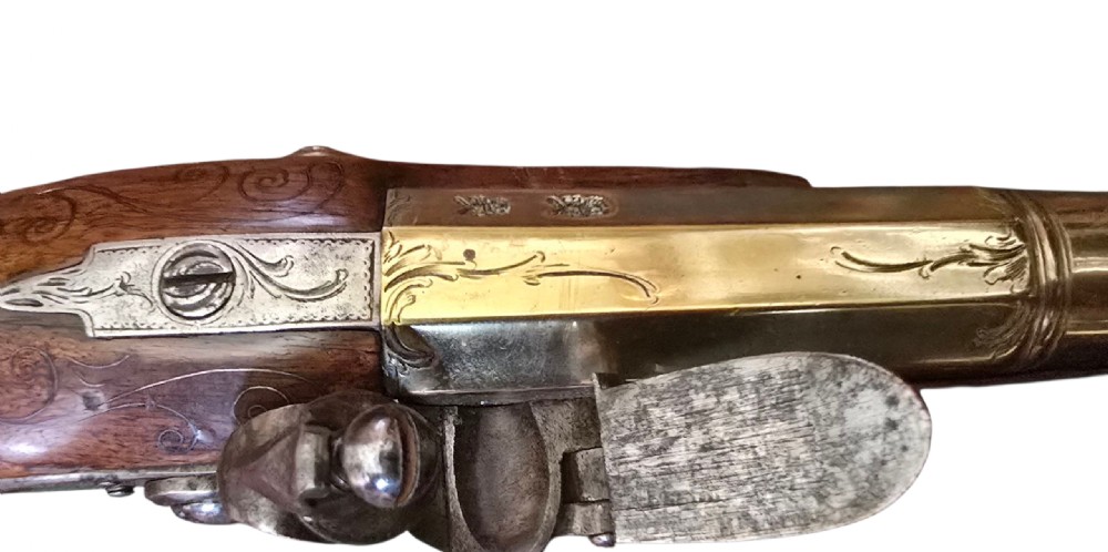 Blunderbuss Pistol, Brass-Barrelled by Cairns & Co., London. circa 1780–1790.  View XVII