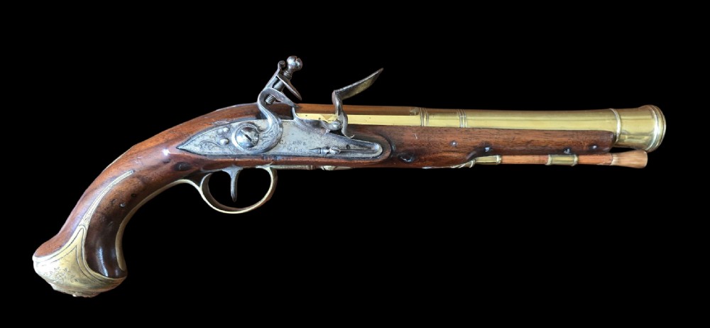 Blunderbuss Pistol, Brass-Barrelled by Cairns & Co., London. circa 1780–1790.  View XXIV