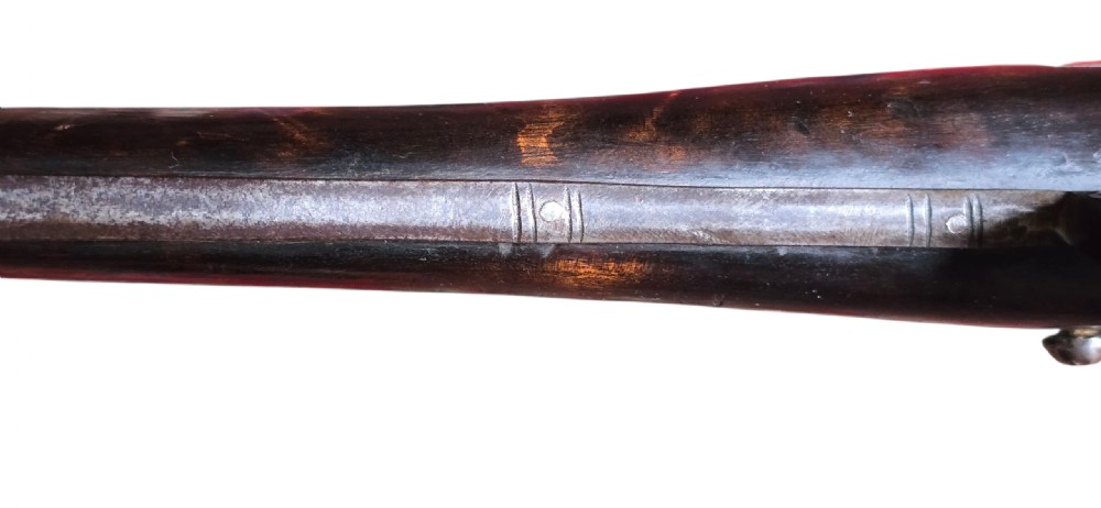 A fine Moroccan Snaphance Jezail Musket with silver Inlay Decoration. Circa 1889 View XIII