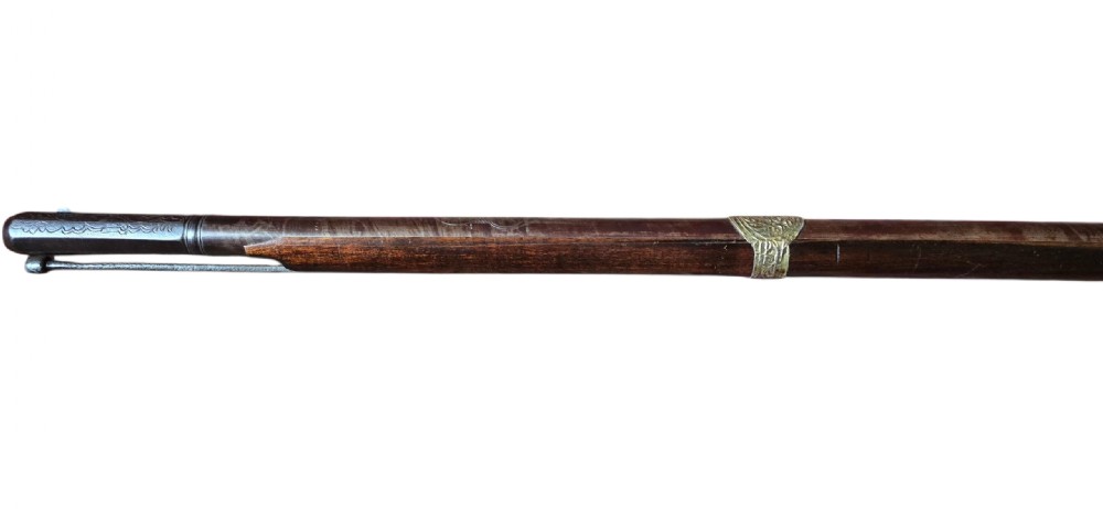A fine Moroccan Snaphance Jezail Musket with silver Inlay Decoration. Circa 1889 View XVII