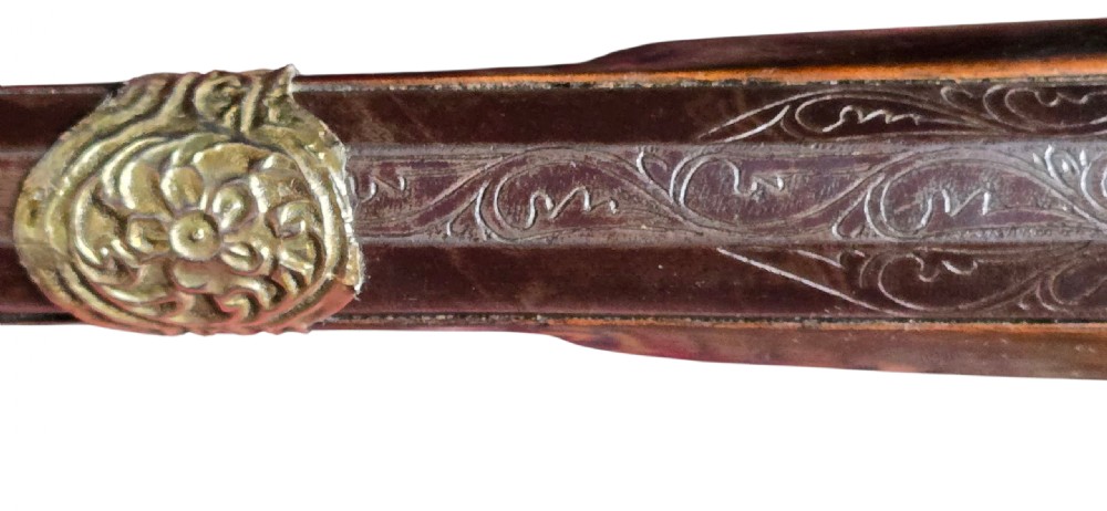 A fine Moroccan Snaphance Jezail Musket with silver Inlay Decoration. Circa 1889 View XXV