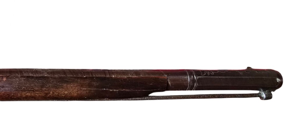 A fine Moroccan Snaphance Jezail Musket with silver Inlay Decoration. Circa 1889 View XXIX