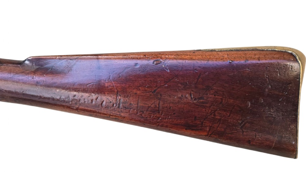 Rare 18th Century Irish Flintlock Blunderbuss with Spring Bayonet by the Renowned Irish Gunsmith EGAN, PARSONSTOWN (Birr). View VIII