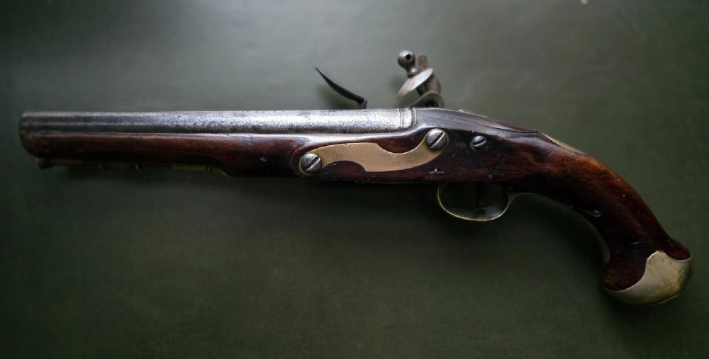 Italian Military Flintlock Service Pistol, signed “TRULO