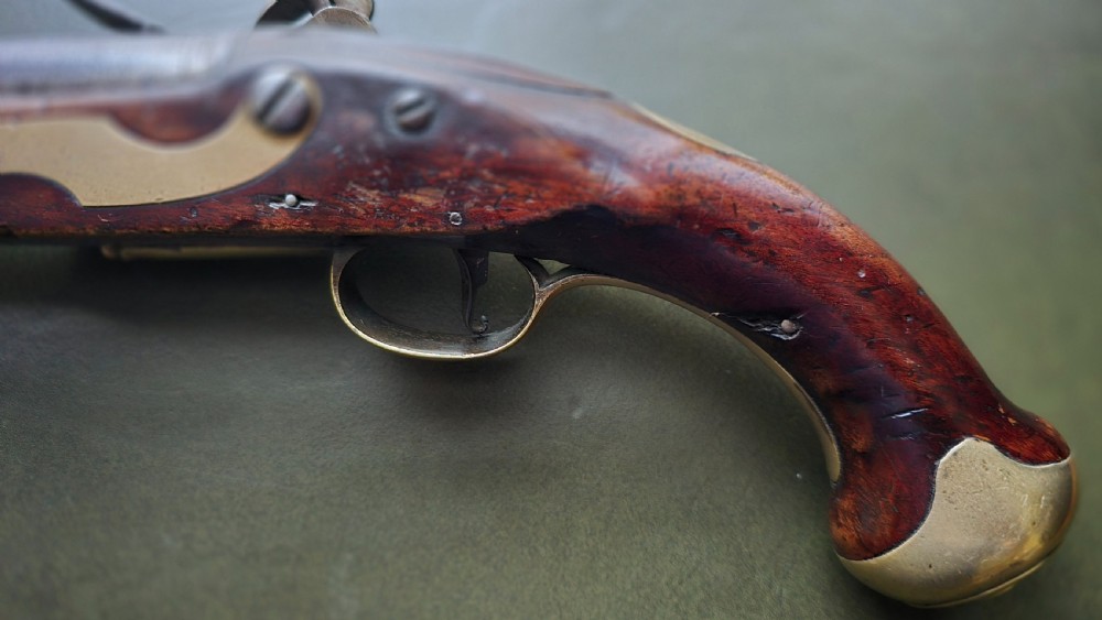 Italian Military Flintlock Service Pistol, signed “TRULO