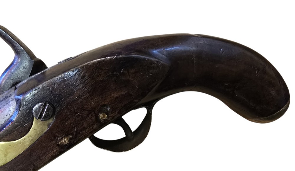 Mid-19th Century British Tower Percussion Cavalry Horse Pistol, Birmingham Proofs & lock bearing a crown and 'Tower' marking. View VI