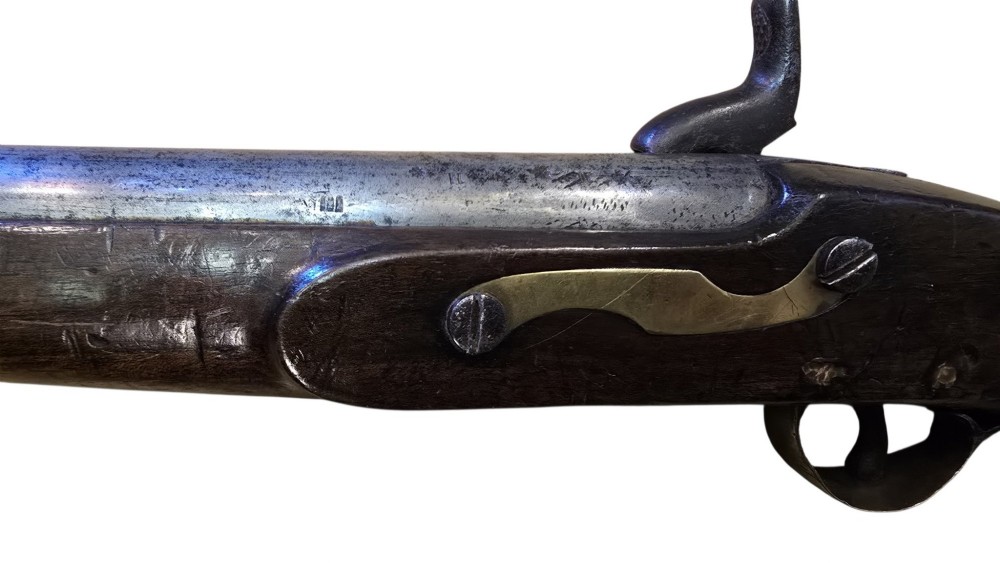 Mid-19th Century British Tower Percussion Cavalry Horse Pistol, Birmingham Proofs & lock bearing a crown and 'Tower' marking. View VII