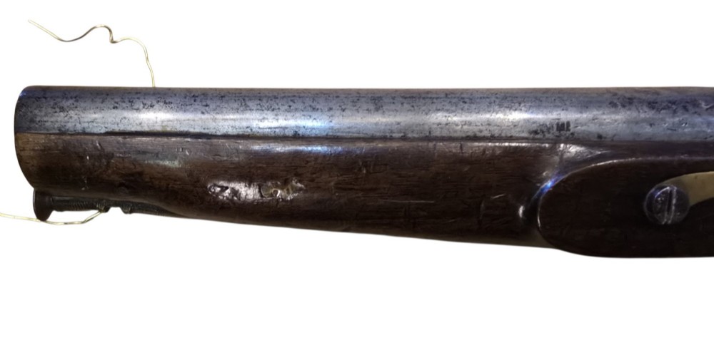 Mid-19th Century British Tower Percussion Cavalry Horse Pistol, Birmingham Proofs & lock bearing a crown and 'Tower' marking. View VIII