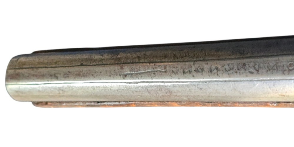 Early 19th-Century Albanian Balkan Flintlock Holster Pistol, 18-Bore with possibly the name “Spilloin” or similar engraved on the lock. View IX