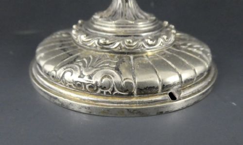 fig 1. Elkington & Co. silver plated cherub gas bar lighter. c. 1890. 