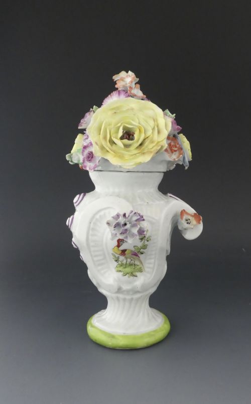 Longton Hall Porcelain Vase, C. 1760.