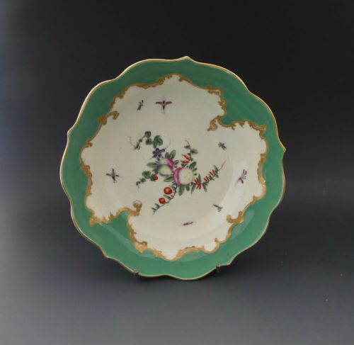 fig 1. Worcester porcelain chocolate cup and saucer, c.1770.