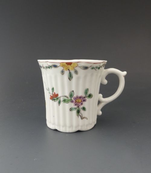 Worcester Porcelain Coffee Cup, C. 1752-1754.