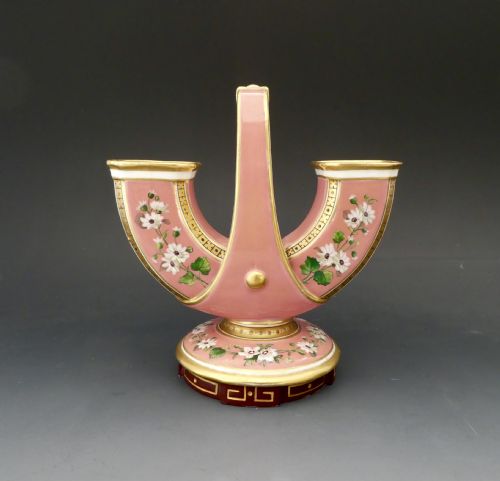 Minton Vase. Christopher Dresser Design, Dated 1870.