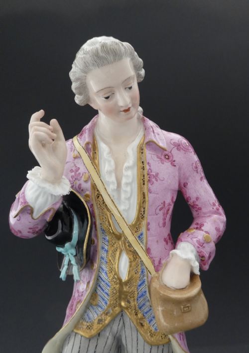 fig 1. Pair Meissen porcelain figures, c. 1860.