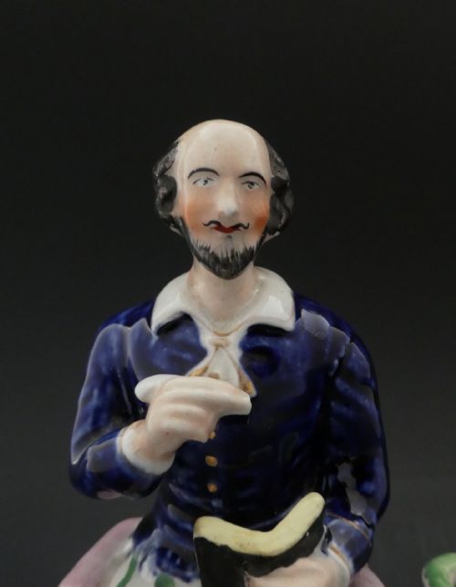 fig 1. Staffordshire pottery figure William Shakespeare, c. 1850.